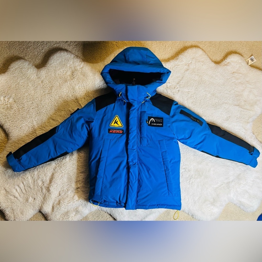 Vintage Head Blue Waterproof Ski Snow  Winter Parka Jacket Coat Size: Medium - Picture 5 of 14